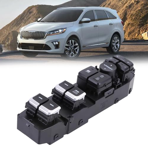 moseiny 93570-C5010 Driver Master Power Window Switch Compatible for Kia Sorento EX LX SX 2015-2020 32+8 Pins Window Switch with Auto Up&Down 2.4L 2.0L 3.3L Front Left Power Door Lock