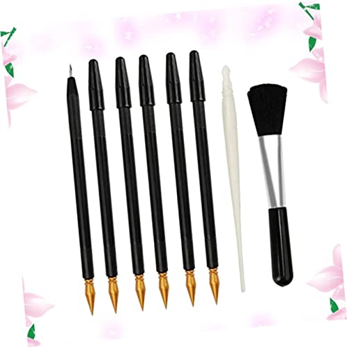 8Pcs Multi Functional Scratch Painting Tool with Dual Tips Detail Repair Pens Stylus Pens for Creative Art and Drawing