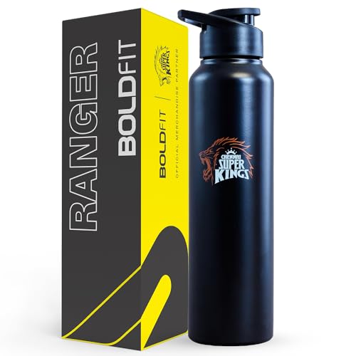 Boldfit Chennai Super Kings (Csk) Official Merchandise Water Bottles Stainless Steel Water Bottle 1 Litre Bottles For Home, Gym 1 Litre Water Bottle Leakproof, Rust Free Steel Bottle -1000 Ml Black (B0D14Z9BP1) Amazon Price History, Amazon Price Tracker