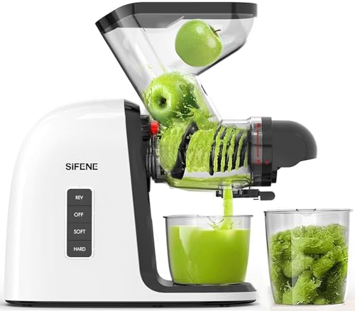 SiFENE Slow Masticating Juicer Machine, Dual 3