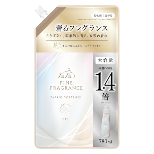 ファーファ ファインフレグランス 柔軟剤 シエル 780ml 詰替 大容量 ウォーミングブーケの香り