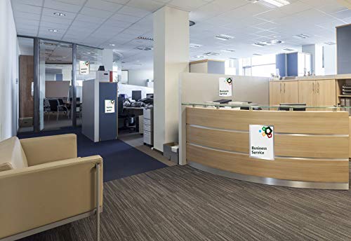 Mfoffice Window Sign Holder 8.5X11'' - Plastic Picture Frames - Double Sided And Adhesive For Wall/Door/Refrigerator/Cupboard Display Frame,Silver,Pack Of 2 #TOP4