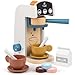 Produktbild Little Log Holz Kaffeemaschine Set, Kaffeemaschine Spielset - Holz Deluxe Spielküchenset mit Zubehör (13 Stück)
