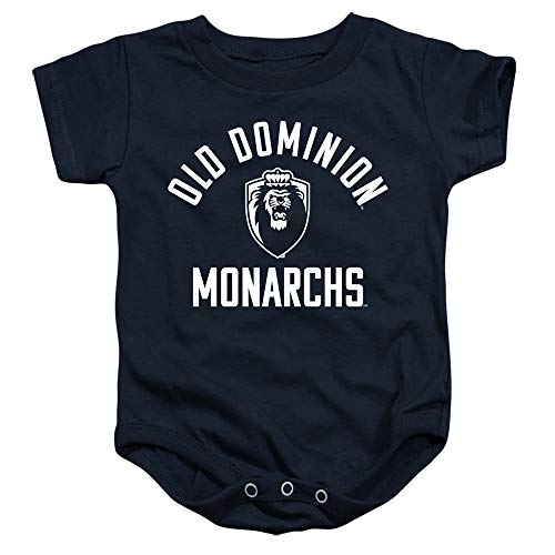 Old Dominion University Official One Color Monoarchs Logo Unisex Infant Snap Suit for Baby, Navy, Small (6 months)