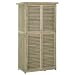 Outsunny Gartenschrank mit Asphaltdach Lamellentür Grau 87x46,5x160 cm