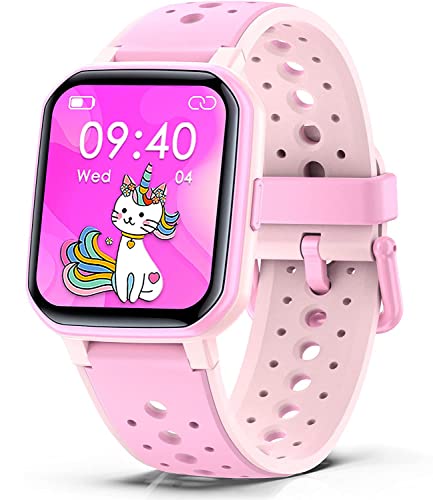 ZONEY SmartWatch for Kids Teens No Phone Needed Fitness Tracker Boy Girls Watch with 19 Sport Modes Pedometer Sleep Monitor Kids Watch Birthday Gifts Toy Gift for Girls Boys 6-16 (Pink)