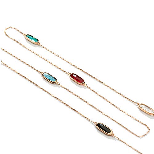 Catena Decorativa per Maglioni a collote Donne squisite La Collana di Accessori impilabili