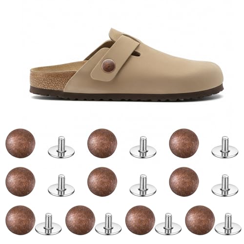 10 Sets Rivets for Suede Cork Clogs and Shoes