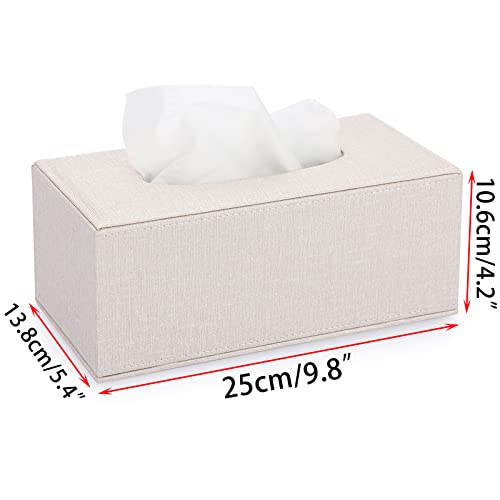 Sumnacon ULSMC00850 Tissue Box Cover Rectangle Linen Tissue Box,Stylish Tissue Box Holder thumb #2