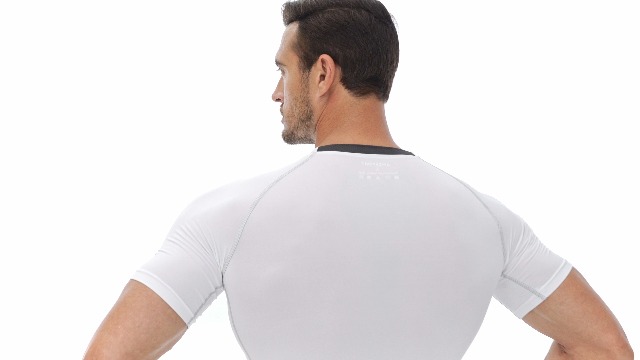 Chemise De Compression AMZSPORT Manches Courtes - Séchage Rapide Et Support Musculaire - Pour Sport Et Fitness