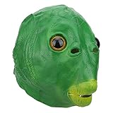 VBESTLIFE Halloween Costume Fish Head Party Mask, Cosplay Prop Soft Latex Funny Masks 30cm X 30cm