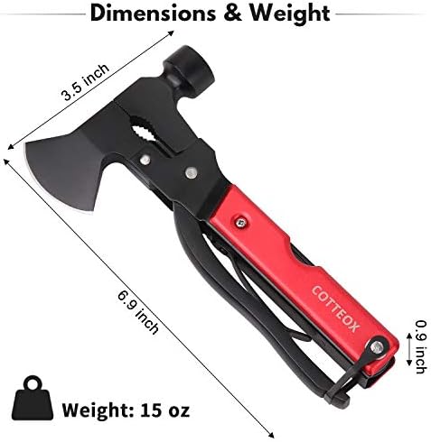 Gifts for Dad Him Men Fathers Grandpa Husband Boyfriend Women, Unique Anniversary Christmas Birthday Gift Multitools Camping Hatchet Stainless Steel