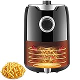 Fritteusen, Luftfritteuse, Mit Gesundem ölfreiem Und Fettarmem Kochen Chip-friteuse-ofen Automatische Abschaltung Sicherheitssensoren Mit Luftzirkulationssystem2,5L (schwarz)