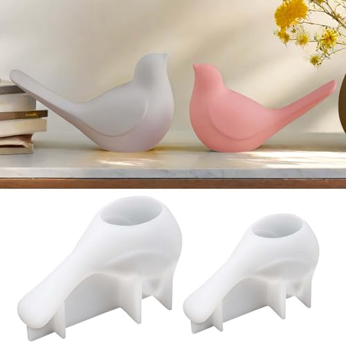 2 Stück Silikonformen GießFormen Vogel, Ostern Silikonform Vogel, GießForm Vogel Zum GießEn, Silikonformen Vogel GießFormen Für Gips und Epoxidharz