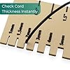 Bead Sizer Measuring Tool for Jewelry Making Supplies, Multi-Function Gauge with Ruler & Cord Slots, Photography Scale Reference, 3-12mm Beads, Crafting Tools USA Made #2