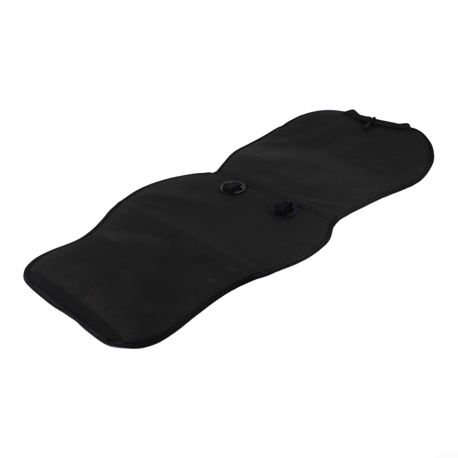 Cool Silk - Cuscino per seggiolino auto, estivo, traspirante, con fibbie a sgancio rapido, per auto, camion, SUV, adatto per sedili anteriori, 50 x 60 cm, colore: nero (blu)