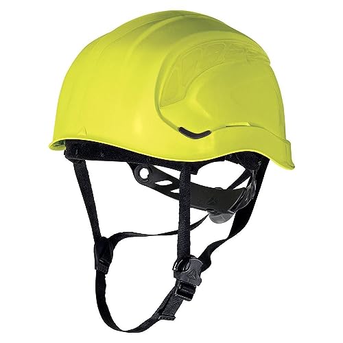 Casco de obra con aislante Delta Plus amarillo flúor de alta visibilidad