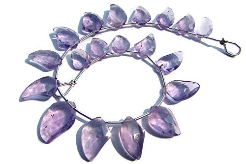 Améthyste naturelle légère perles dague en forme de C pour fabrication de bijoux DIY