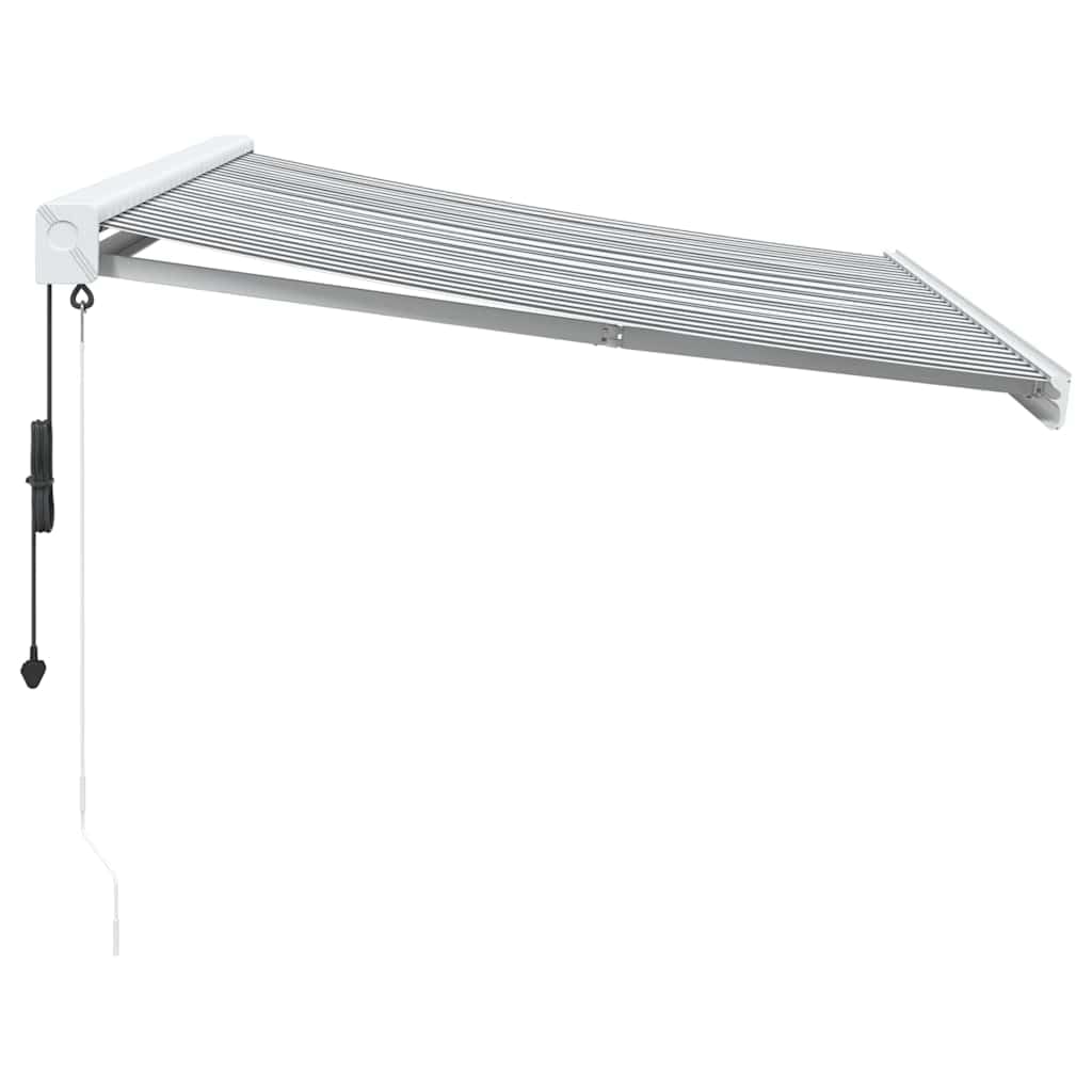 Toldo de brazo articulado de 3,5 x 2,5 m, aluminio y poliéster UV, montaje en pared, balcón y terraza