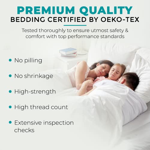 Feather & Stitch New York BRIGHTWHITE FS5QW Feather & Stitch 500 Tc Queen Size Damask Bed Sheet Set thumb #5