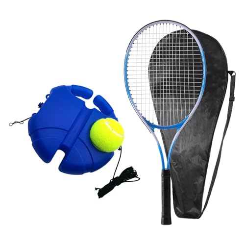 mophrati Kit de Entrenamiento de Tenis Profesional portátil Características mejoradas Cara Raqueta más Grande Que Aumenta el éxito en Cada sesión Entrenamiento Equipo, Adultos Azul