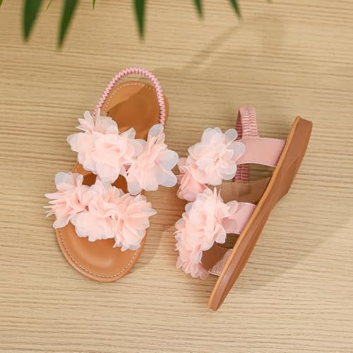 Image of Toddler Girls Sandals Summer Flats Dress Shoes for Baby Little Kids Girl