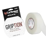 CatTongue Grips Non-Abrasive Grip Tape Roll - 2” Wide Heavy-Duty, Waterproof Anti-Slip Tape for Commercial & Industrial Use - Ramps, Stairs, Walkways - Indoor & Outdoor Non-Skid Solution (Clear, 60ft)