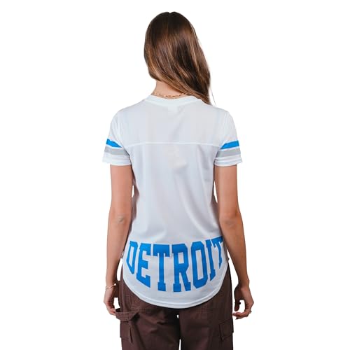 Ultra Game Womens Standard Soft Mesh Jersey Varsity Tee Shirt White, Medium