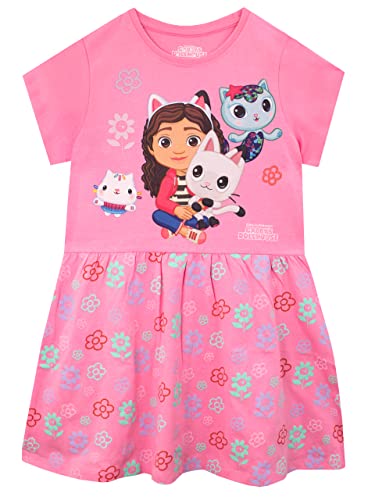DreamWorks Girls Gabbys Dollhouse Dress Kids Gabby's Floral Skater Dress