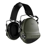 Sordin X2 Kapselgehörschutz 301006-10G - Gehörschutz für Jagd & Schießsport mit Lederband - aktiv und elektronisch - Oliv