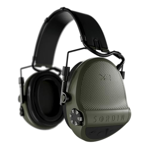 Sordin Supreme X2 Hearing Protection 301006-10G - Ear Defender with Low Profile Cups and Modular Design - NRR 23dB - Green