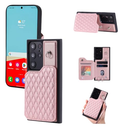 Coque à bandoulière en cuir pour Galaxy A52 libérant vos mains au quotidien