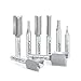 Amana Tool AMS-103 8-Pc Carbide Tipped Straight Plunge High Production Collection 1/4 Inch Shank