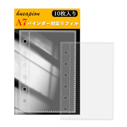 シール帳　完成品　縦13センチ横8.6センチリフィル シール帳 Amazon.co.jp: Hueapion リフィル ミニ6穴 透明 シール帳 リフィル