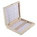 Secure and Organize Microscope Slides,Wooden Storage Box for Lab Glass Slides with Lock,Stores up to 100 Slides