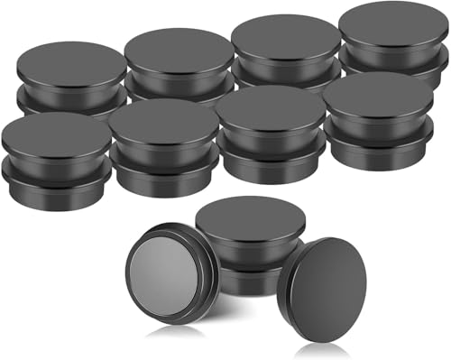 20 St&uuml;ck Magnete f&uuml;r Magnettafel, 30 x 8mm Stark Magnete Whiteboard, Magnet Schwarz K&uuml;hlschrankmagnete, Magneten Rund f&uuml;r Whiteboard, Pinnwand, Tafelmagnete, K&uuml;hlschrank