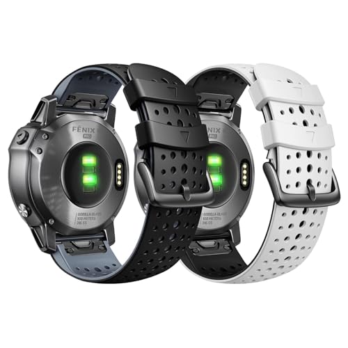 Bracelet silicone 26mm pour Fenix 7X et 6X : l'excellence de la haute résistance