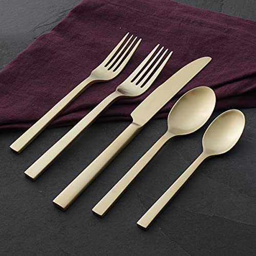 Oneida Chef's Table Champagne 20 Piece Everyday Flatware Set, Service for 4, 18/0 Stainless Steel, Silverware Set by Oneida - Image 7