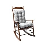 WAQIA Rocking Chair Cushion Pad, 2 Piece Indoor/Outdoor Rocking Chair Cushions Set Non-Slip Overstuffed Patio Chair Cushion