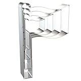 Flag Cookie Cutter Set - 5 inch, 4 inch, 3 inch, 2 inch - 4 Piece USA Patriotic 4th of July Cookie Cutters Shapes Molds - Stainless Steel