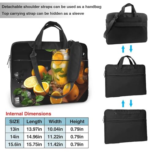 Bolsa Tote para Laptop Unisex Negra 15.6 pulgadas miniatura 2