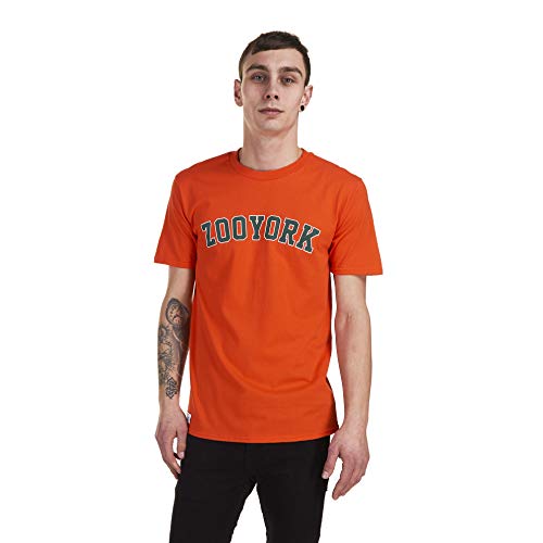 Zoo York Core Arch T-Shirt Camiseta, Naranja (Orange Org), Small para Hombre