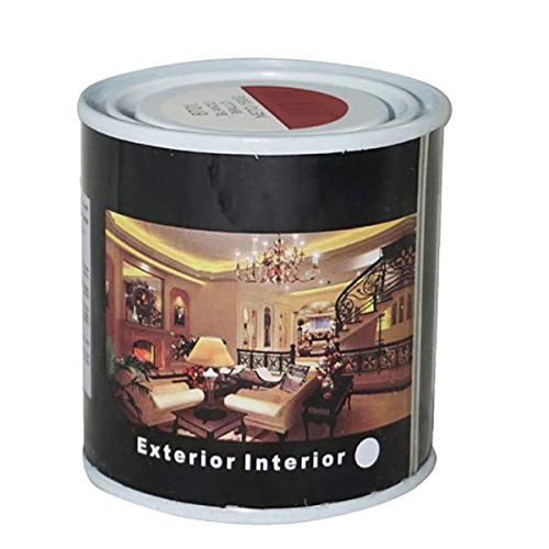 H Hansel Home Pintura Esmalte Al Disolvente Para Madera Y Metal, Pintura Alquidica De Rápido Secado Para Superfícies Interiores Y Exteriores Rojo Burdeos, 125 Ml