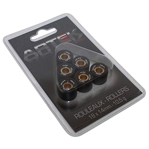 Jeu de 6 galet rouleau de variateur Artek 18x14 10.5G scooter Sym 125 GTS Neuf