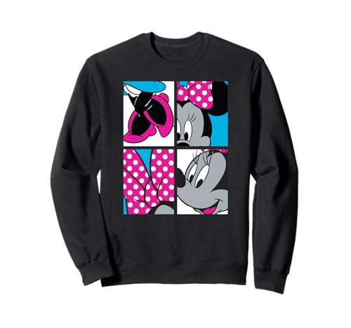 Sweat Minnie Mouse Disney à carrés pull décontracté col rond