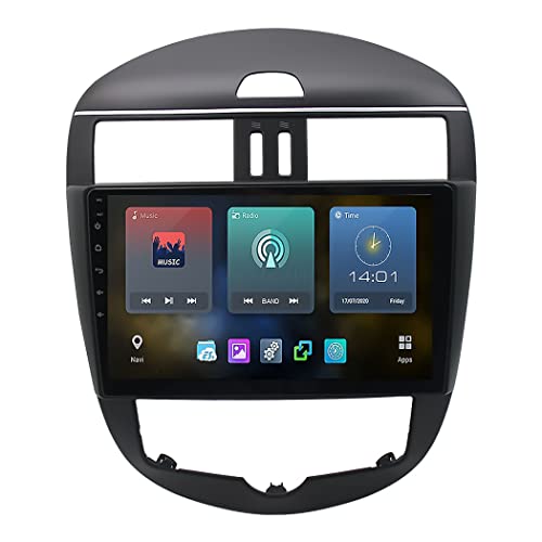 AIVYNA Bluetooth Car Auto Radio GPS Navigation, Android 11 Car Stereo Multimedia Player, Pantalla Táctil De 9", Adecuado para Nissan TIIDA 2011-2014(Size:4core 1.5Ghz WiFi 1+16G) Cover