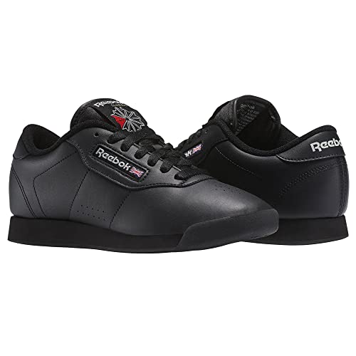 Reebok Women's Princess Wide Fashion Shoes,Black/Gum,9 M US
