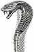 Cobra Snake Head Walking Cane – Heavy Metal Silver Snake Handle with Black Stick – Detachable Walking Stick for Men & Women – Vintage Style Designer Cane for Costume, Fashion & Collectors