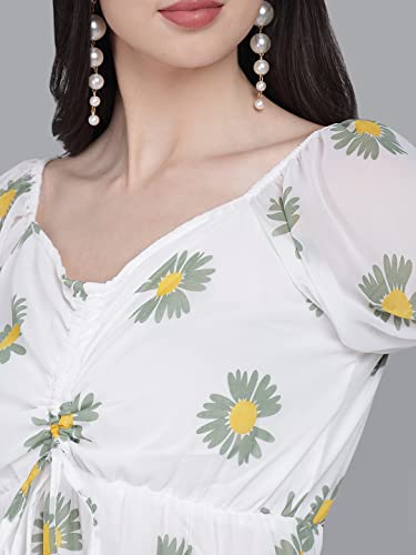 Image of FUNDAY FASHION Women's Fit And Flare Knee Length Dress