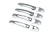 Razer Auto CHROME DOOR HANDLE COVER W/O PASSENGER KEYHOLE AND 2 SMARTKEY for 2011-2014 JEEP GRAND CHEROKEE / 2011-2013 JEEP PATRIOT / 2011-2013 DODGE AVENGER